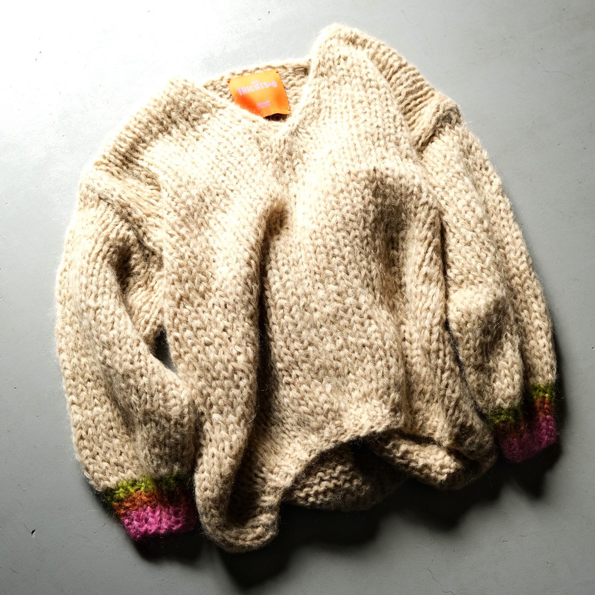 LES TRICOTS D'O レトリコドール モヘアⅤネックニット BEIGE LES TRICOTS D'O レトリコドール モヘアⅤネックニット BEIGE