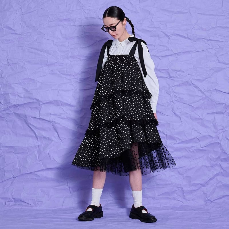 Thomas magpie randomdot on dot skirt (2way) 2