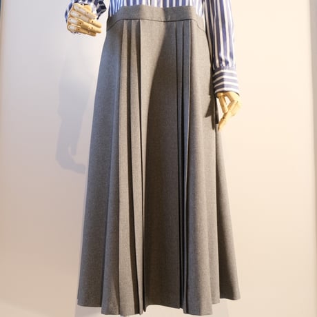 SINME シャツワンピース       ストライプ × グレー   22AW-10