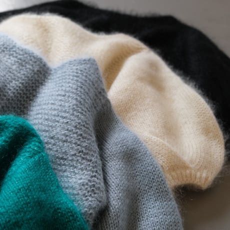 THOMAS MAGPIE　mohair silk volume sleeve knit【2223710】