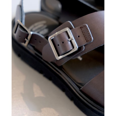 BEAUTIFUL SHOSE ｜ S.S.BELT SANDALS ｜GLOXI CUT SOLE  ｜ BROWN
