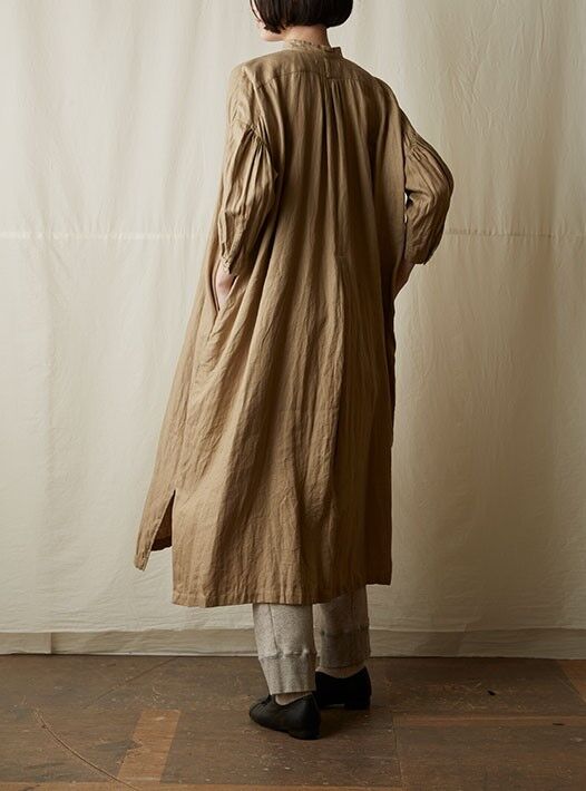 suzuki takayuki peasant dress sage leaf