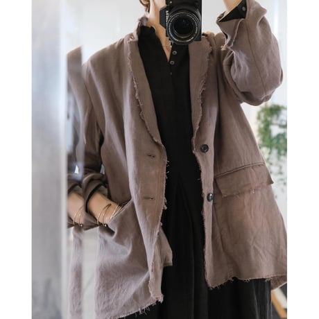 suzuki takayuki   frayed short jacket
