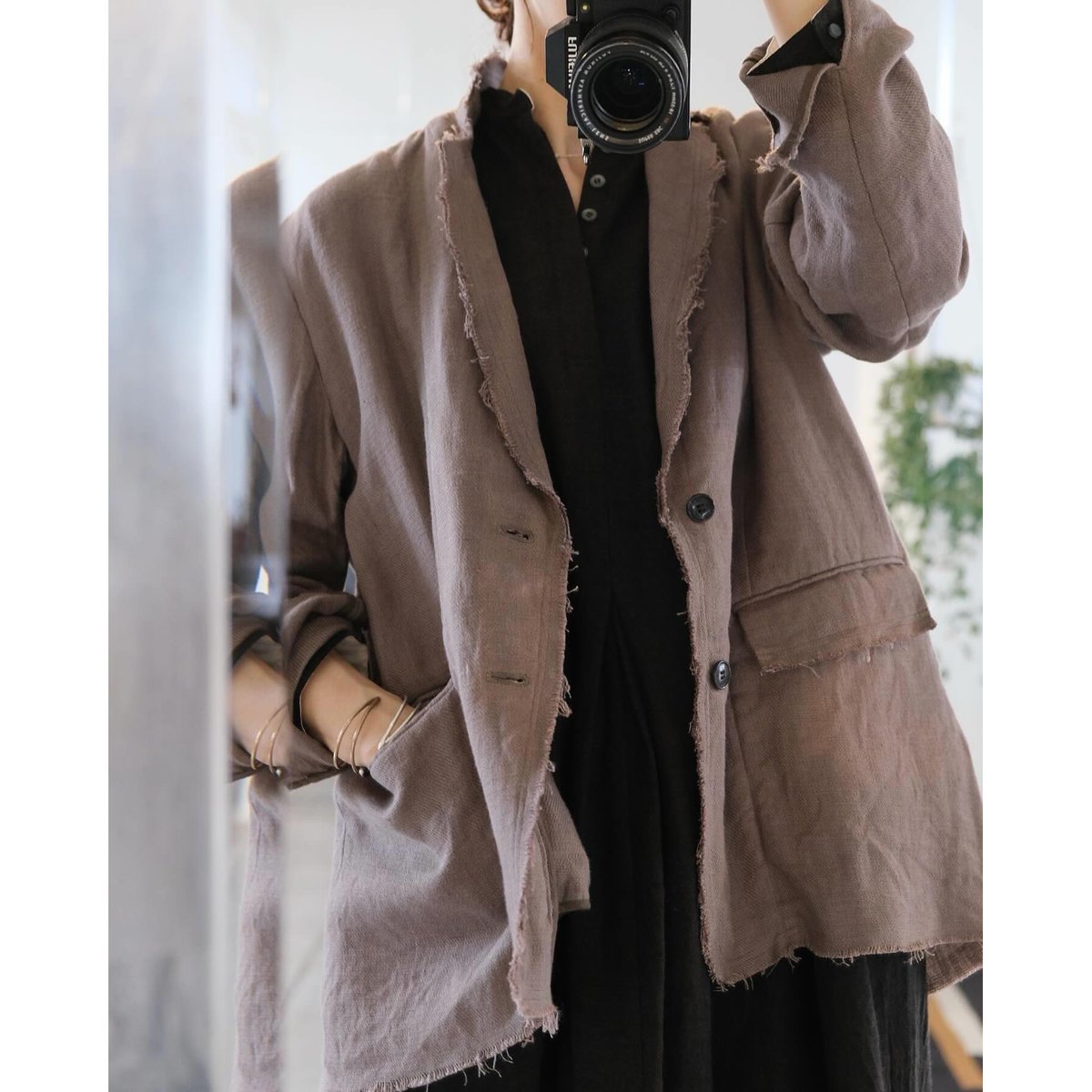suzuki takayuki frayed short jacket | geep