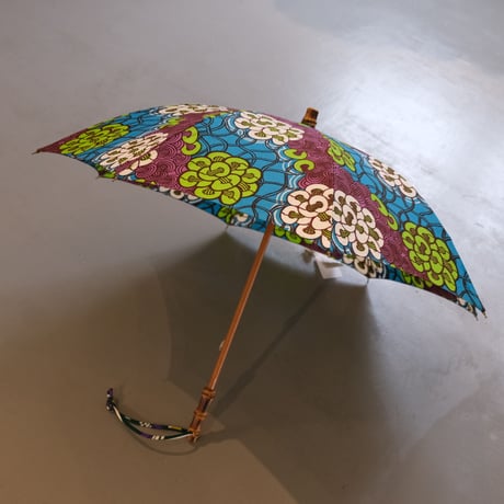 bonbonstore　アフリカンバティック 日傘　 BON-23001B-11