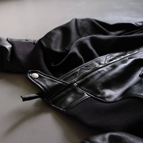 SISII　シシ　SISII×大草直子　L-2B　Leather Flight Jacket　　BLACK