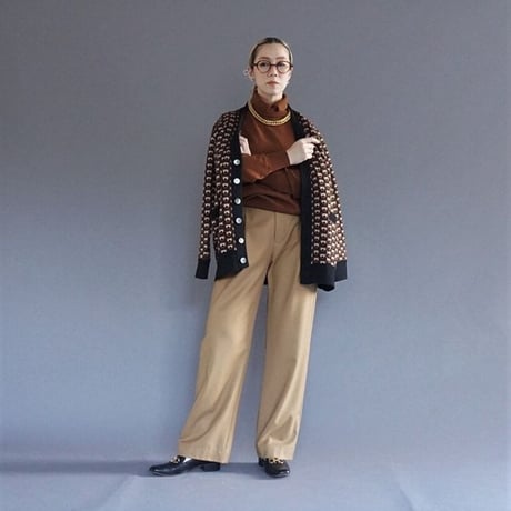 THOMASMGPIE　トーマスマグパイ　BLOCK W　JACQUARD　CARDIGAN　2213708
