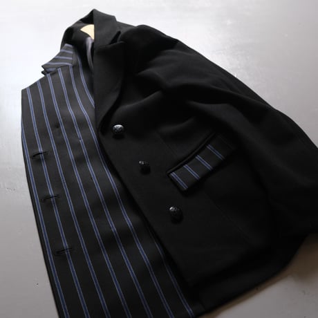 THOMAS MAGPIE　herringbone jacket　Black【2223204】