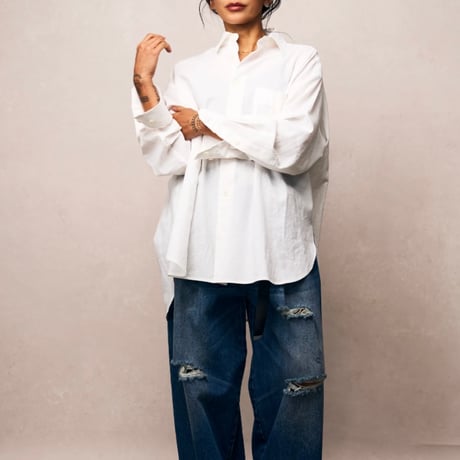 M53. LINEN WHITE SHIRT