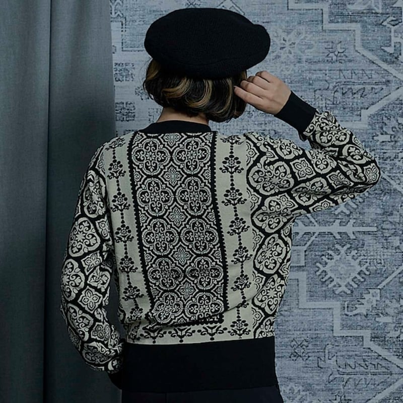 THOMAS MAGPIE damask cardigan【2241720】 | geep