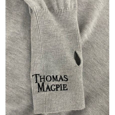 THOMAS MAGPIE　 "LAZY AND NASTY" V neck knit　2253703