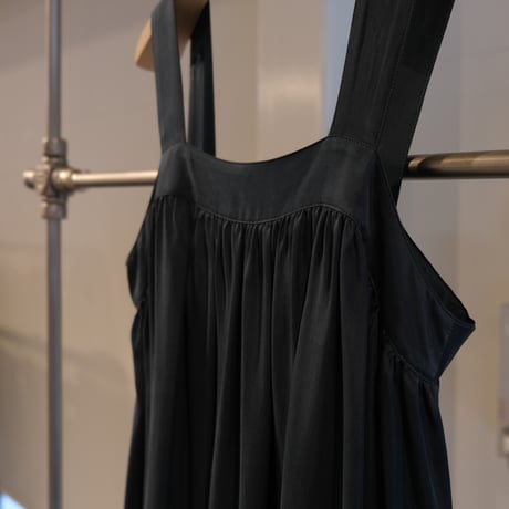 SINME　ストラップロングワンピース グリーン　ロング丈　SS14-01