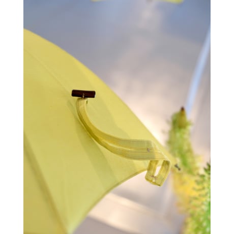 bonbonstore リネン日傘（レモンイエロー）　 ヘーゼルナッツバンドル