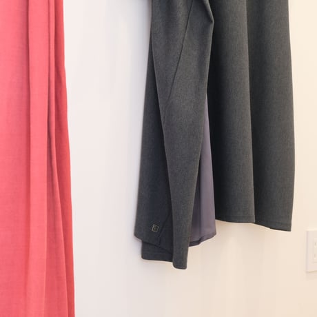 NAKAGAMI　 ASYMMETRY ONEPIECE　 CHARCOAL