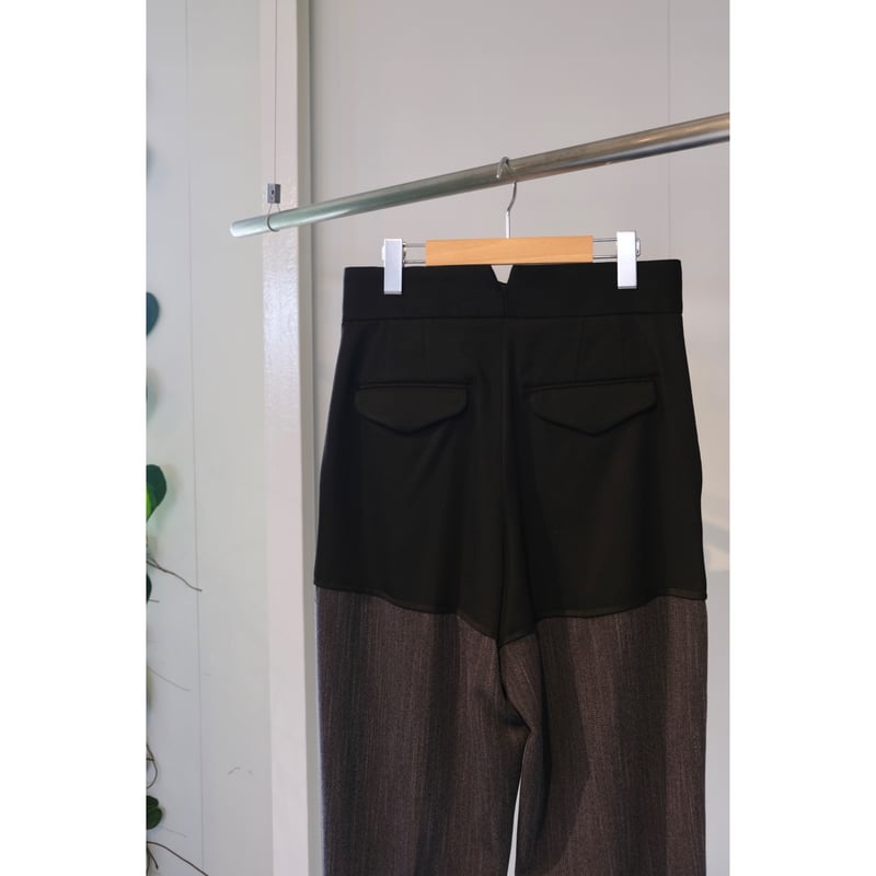 SINME バイカラータックパンツ | geep