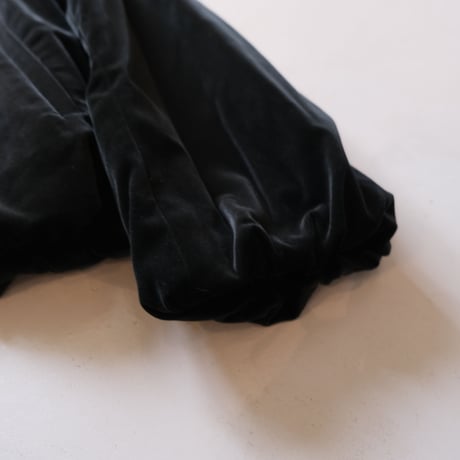SINME　 ベルベットブルゾン　BLACK　S21AW-09