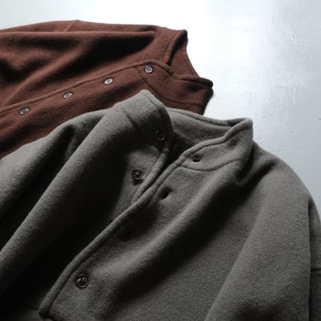 BATONER　Men FLEECE WOOL HENRY　PULLOVER　BN-21FM-038