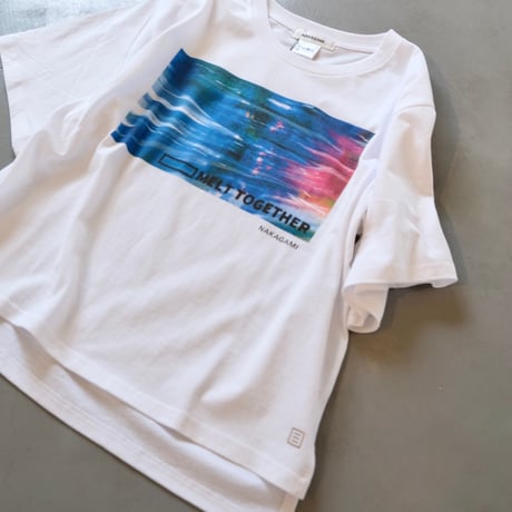 NAKAGAMI カラープリントTシャツ Lady's size  N0124A0032B