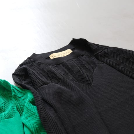 THOMAS MAGPIE 　herringbone ＆RIB knit【2242716】