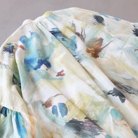 suzuki takayuki × Coci la elle     puff-sleeve blouse  / sable　B231-01