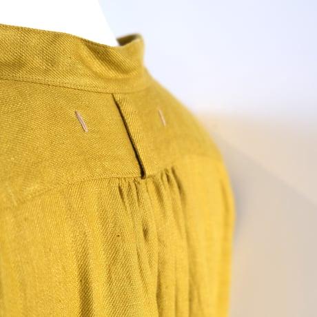 suzuki ytakayuki    peasant dress    mustard