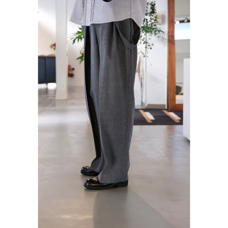 SINME　SS15-07  ウールサスペンダーパンツ　グレー