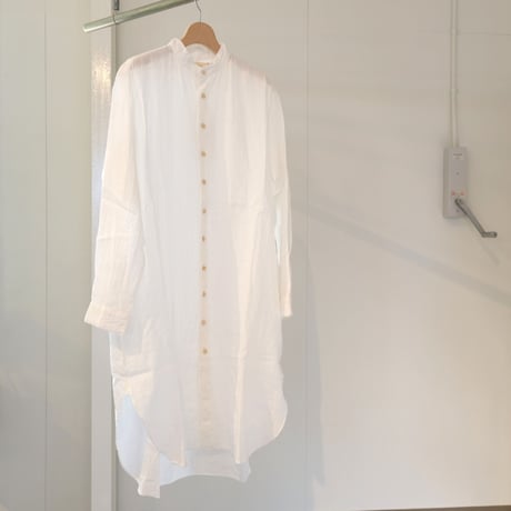 suzuki takayuki　  long shirt　white　T002-01