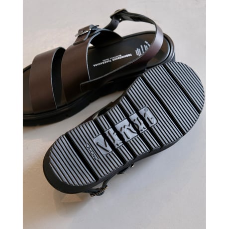 BEAUTIFUL SHOSE ｜ S.S.BELT SANDALS ｜GLOXI CUT SOLE  ｜ BROWN