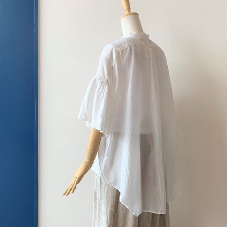 suzuki  takayuki    balloon-sleeve blouse 　 nude