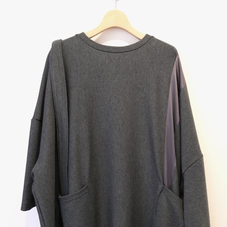 NAKAGAMI　 ASYMMETRY ONEPIECE　 CHARCOAL