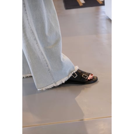 BEAUTIFUL SHOES  DOUBLE BELT SANDALS(VIBRAM TILE MORFLEX)