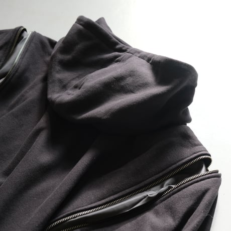 NAKAGAMI　ナカガミ　2WAYデザインパーカー　M0121A0037 　BLACK