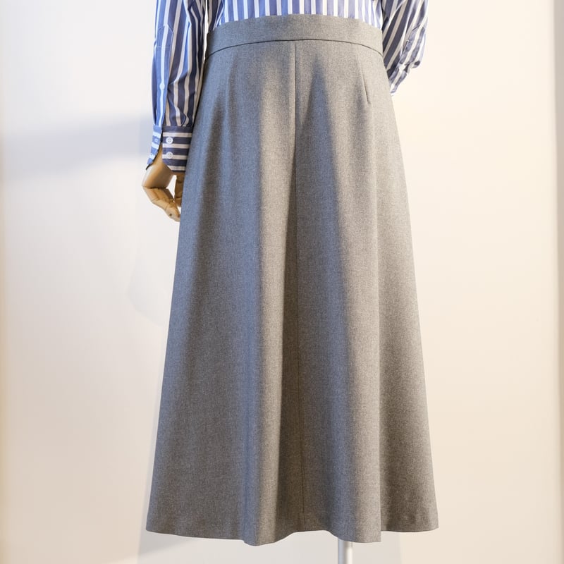 SINME シャツワンピース ストライプ × グレー 22AW-10 | geep