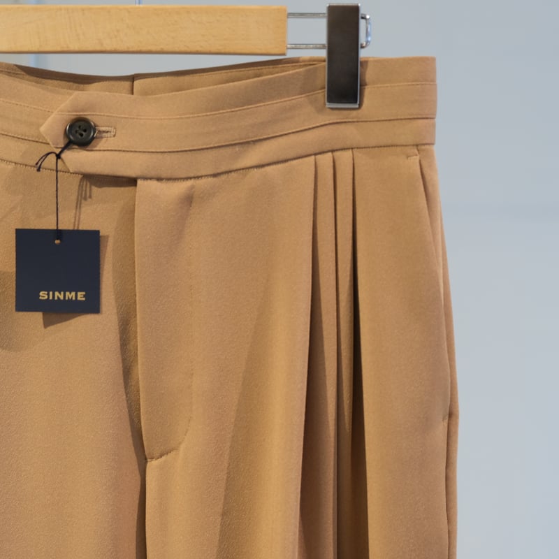 SINME タックパンツ（ワイド）ベージュ SS14-06 | geep