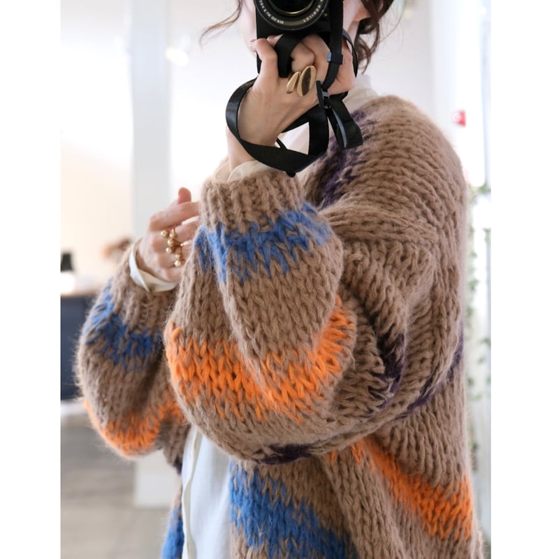美品 ⭐︎ LES TRICOTS D'O アルパカ混Vネックニットプルオーバー LES TRICOTS D'O レトリコドール AlpacaPullover Cardiga