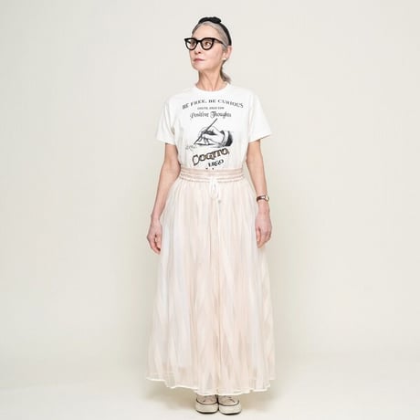 THOMAS MAGPIE 　long tulle skirt stripe　2201605