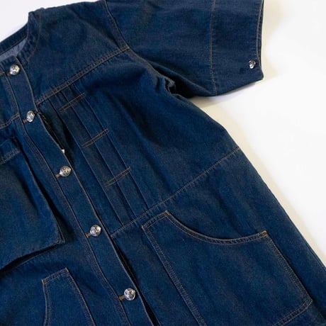 THOMAS MAGPIE　denim long jacket indigo【2241202】