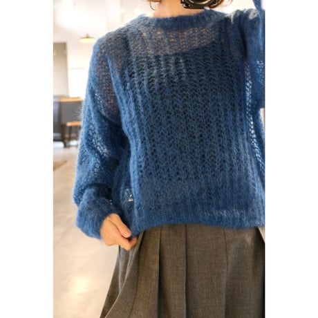 BATONER  Woman  FULFFY MOHAIR CREW NECK