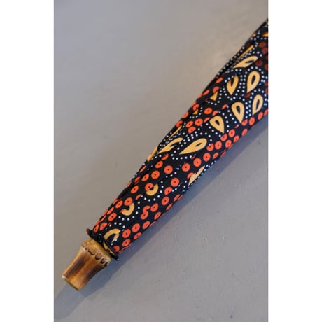 bonbonstore　アフリカンバティックバンブーバングル日傘　24008-5
