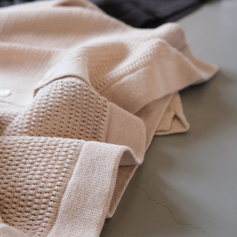 BATONER SUMMER KNIT V NECK CARDIGAN バトナー BATONER Men SUMMER KNIT V NECK CARDIGAN BN-23