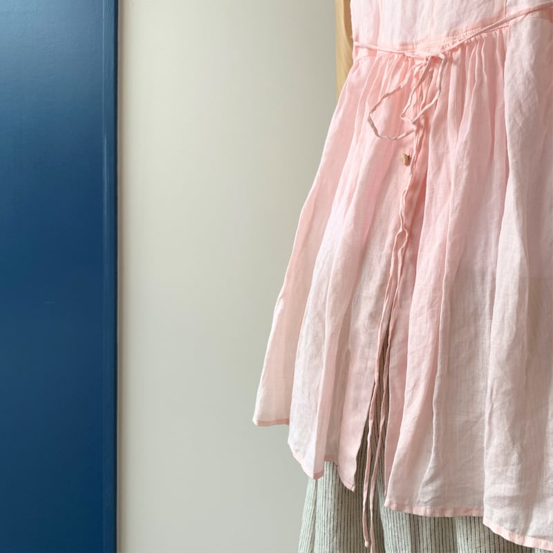 suzukitakayuki band‐sleeve blouse pink |