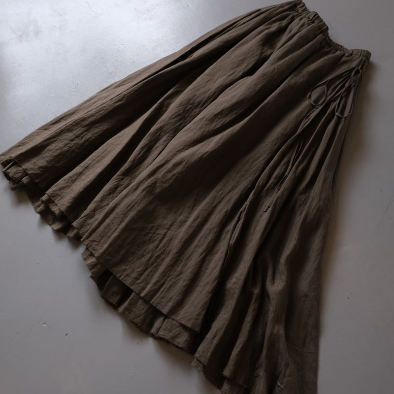 suzuki takayuki long skirt Ⅰ khaki | geep