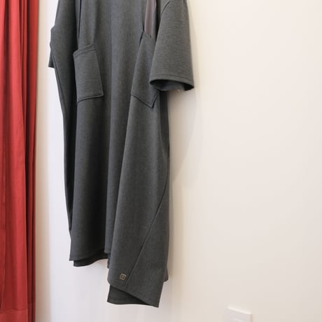 NAKAGAMI　 ASYMMETRY ONEPIECE　 CHARCOAL