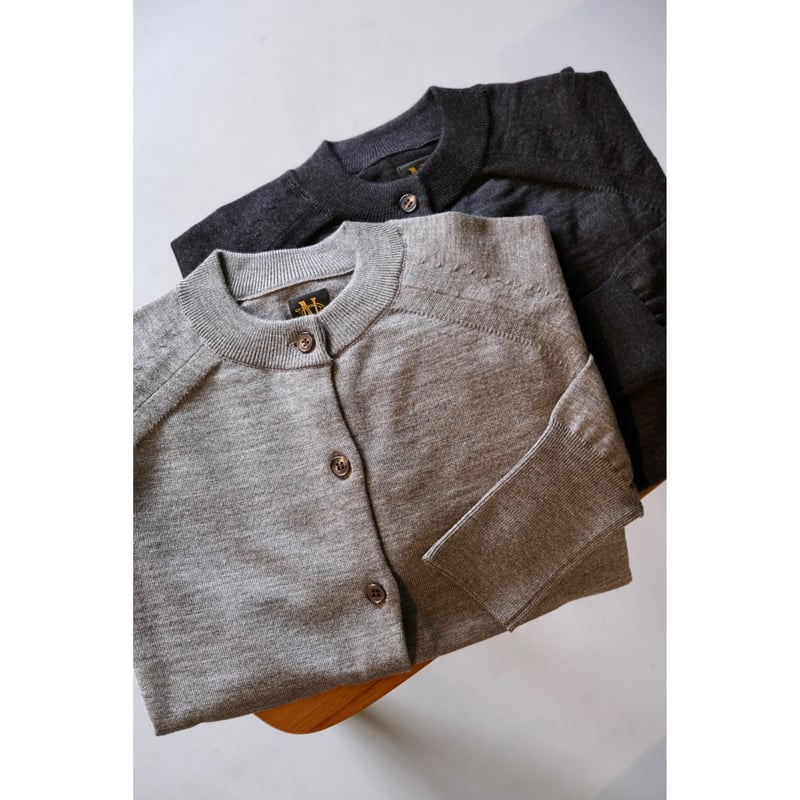 BATONER Women BABY WOOL CREW CARDIGAN | geep