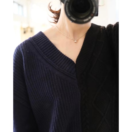 Thomas magpie    bicolor aran knit
