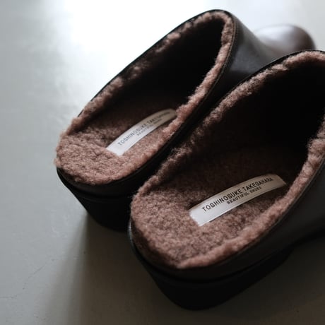 BEAUTIFUL SHOES　SLIPON（ECO FUR）BROWN　BSS2134006