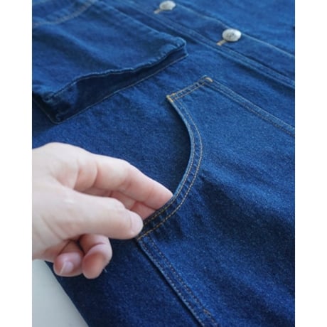 THOMAS MAGPIE　denim long jacket indigo【2241202】