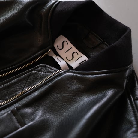 SISII　シシ　SISII×大草直子　L-2B　Leather Flight Jacket　　BLACK