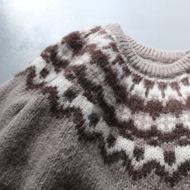 BEAUTY&amp;YOUTH UNITED ARROWS - ＜BATONER＞MOHAIR NORDIC CREW NECK KNIT MOHAIR NORDIC CREW NECK – BATONER – A.I.R.AGE WEB SITE