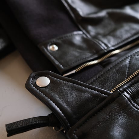 SISII　シシ　SISII×大草直子　L-2B　Leather Flight Jacket　　BLACK